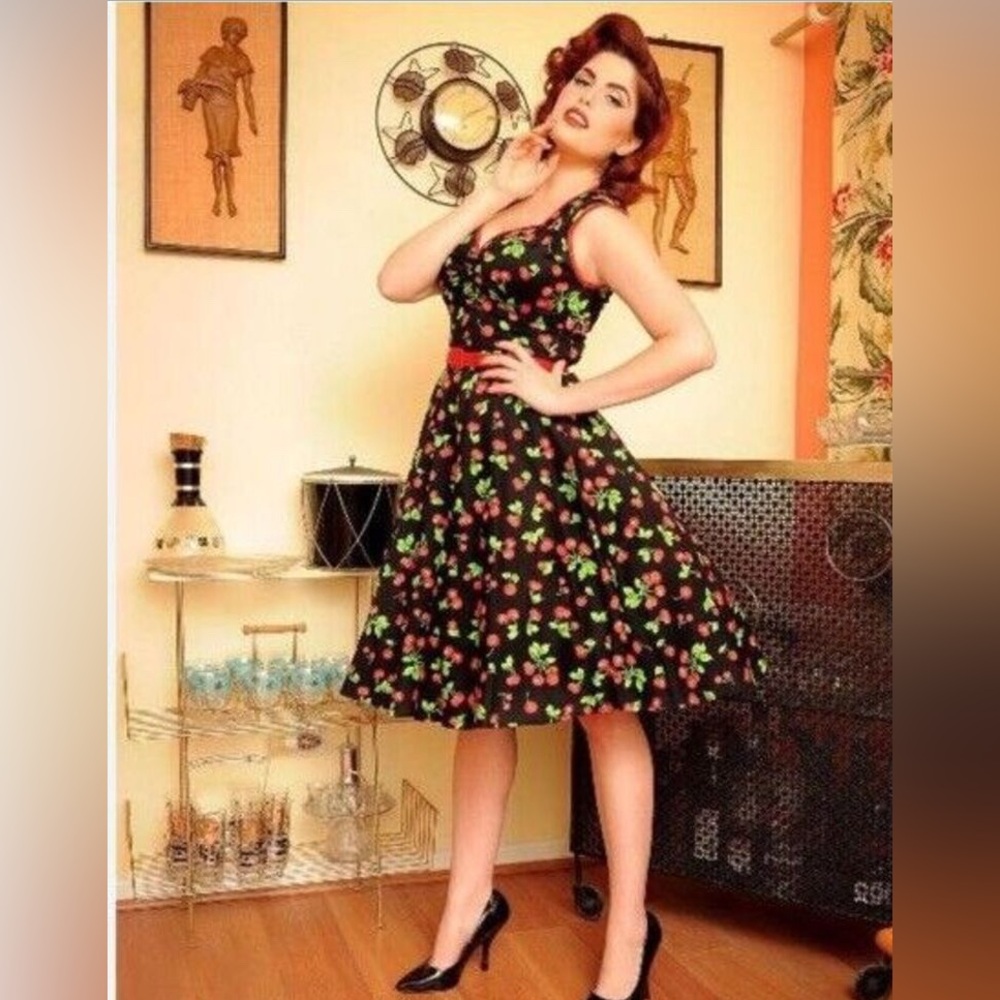 Pinup Couture cherries Heidi dress